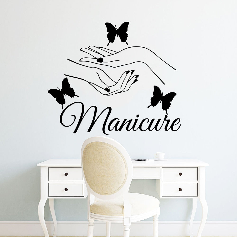 Wall Stickers Manicure Hands (multiple colours) SKU# WAL0014
